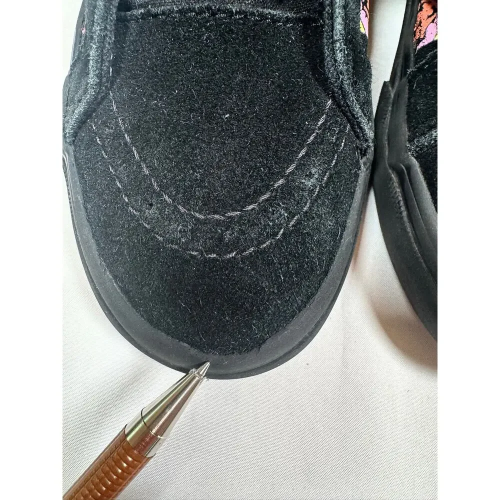VANS  SK8-MID Hook loop SNEAKER Kids 3 TRIPPY DRIP BLACK GLOW IN THE DARK
